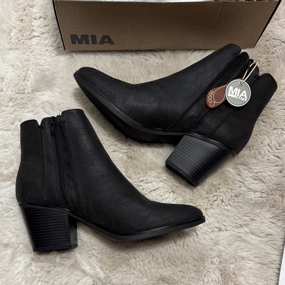 MIA Black Ankle Booties